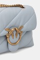 Pinko borsa a mano in pelle blu 100039.A0F2