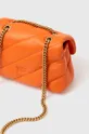 oranžna Usnjena torbica Pinko