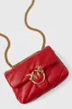 κόκκινο Δερμάτινη τσάντα Pinko