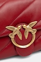 Pinko torebka skórzana czerwony 100039.A0F2
