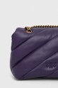 Pinko borsa a mano in pelle violetto 100039.A0F2