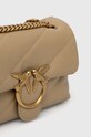 Pinko poșetă de piele bej 100039.A0F2
