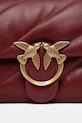 Pinko torebka skórzana bordowy 100039.A0F2