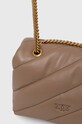Accesorii Pinko poseta de piele 100039.A0F2 maro
