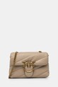 Шкіряна сумочка Pinko лицьова шкіра бежевий 100040.A0F2