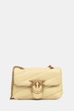 Pinko torebka skórzana skóra licowa żółty 100040.A0F2