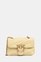 Pinko torebka skórzana skóra licowa żółty 100040.A0F2