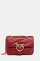 Pinko torebka skórzana skóra licowa czerwony 100040.A0F2