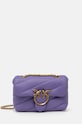 Pinko torebka skórzana skóra licowa fioletowy 100040.A0F2