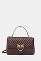 Шкіряна сумочка Pinko лицьова шкіра коричневий 100042.A0GK