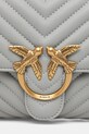 Pinko torebka skórzana szary 100043.A0GK