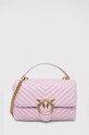 Pinko torebka skórzana różowy 100043.A0GK