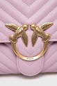 Pinko torebka skórzana 100043.A0GK różowy