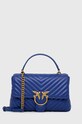 Pinko torebka skórzana skóra licowa niebieski 100043.A0GK