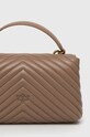 Accesorii Pinko poseta de piele 100043.A0GK bej