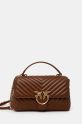 Pinko borsa a mano in pelle marrone 100043.A0GK