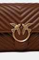 Pinko poșetă de piele maro 100043.A0GK
