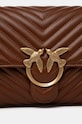 Pinko poșetă de piele maro 100043.A0GK