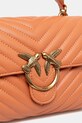 Kožená kabelka Pinko oranžová 100044.A0GK