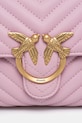 Akcesoria Pinko torebka skórzana 100044.A0GK różowy