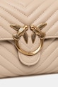 Pinko torebka skórzana beżowy 100044.A0GK