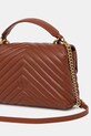 Accesorii Pinko poseta de piele 100044.A0GK maro