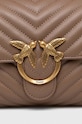 Pinko torebka skórzana brązowy 100044.A0GK