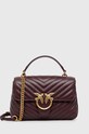 Pinko torebka skórzana skóra licowa brązowy 100044.A0GK