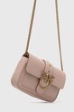 Δερμάτινη τσάντα Pinko 100061.A0F1 ροζ AA00