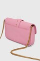 Akcesoria Pinko torebka skórzana 100061.A0F1 różowy