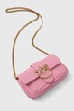 Pinko torebka skórzana różowy 100061.A0F1