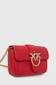 Δερμάτινη τσάντα Pinko 100061.A0F1 κόκκινο AA00