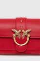 Accesorii Pinko poseta de piele 100061.A0F1 rosu