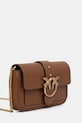 Kožená kabelka Pinko 100061.A0F1 hnedá AA00