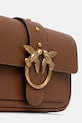 Kožená kabelka Pinko hnedá 100061.A0F1
