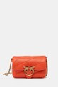 Kožená kabelka Pinko usňová koža oranžová 100041.A0F2