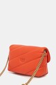Kožená kabelka Pinko oranžová 100041.A0F2