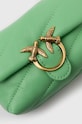 Pinko torebka skórzana zielony 100041.A0F2