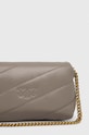 Кожена чанта Pinko сив 100041.A0F2