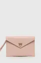 ροζ Δερμάτινη τσάντα ώμου Pinko Γυναικεία