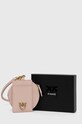 Pinko etui na karty skórzane różowy 100253.A0F1