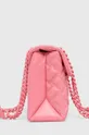 Δερμάτινη τσάντα Kurt Geiger London ροζ