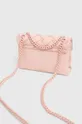 Δερμάτινη τσάντα Kurt Geiger London ροζ