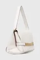 Kožená listová kabelka Victoria Beckham Chain Pouch biela