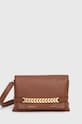 Kožené psaníčko Victoria Beckham Chain Pouch přírodní kůže hnědá B223AAC004769A