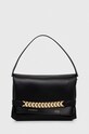 Шкіряна сумка Victoria Beckham Chain Pouch лицьова шкіра чорний B223AAC004769A