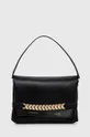 μαύρο Δερμάτινη τσάντα ώμου Victoria Beckham Chain Pouch Γυναικεία