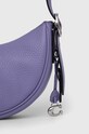 Akcesoria Coach torebka skórzana Luna Shoulder Bag CC439 fioletowy