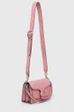 Δερμάτινη τσάντα Coach ροζ