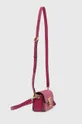 Δερμάτινη τσάντα Coach Studio Baguette ροζ